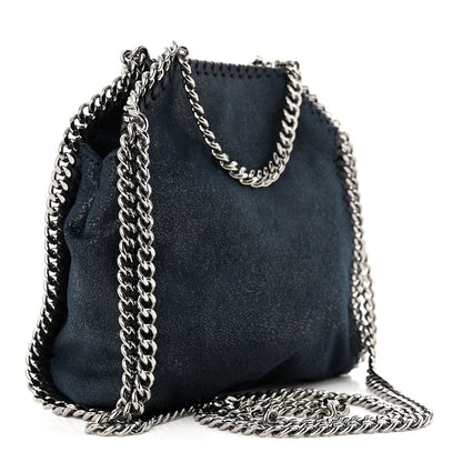 Stella McCartney Shaggy Deer Tiny Falabella Tote Navy 3 of 9