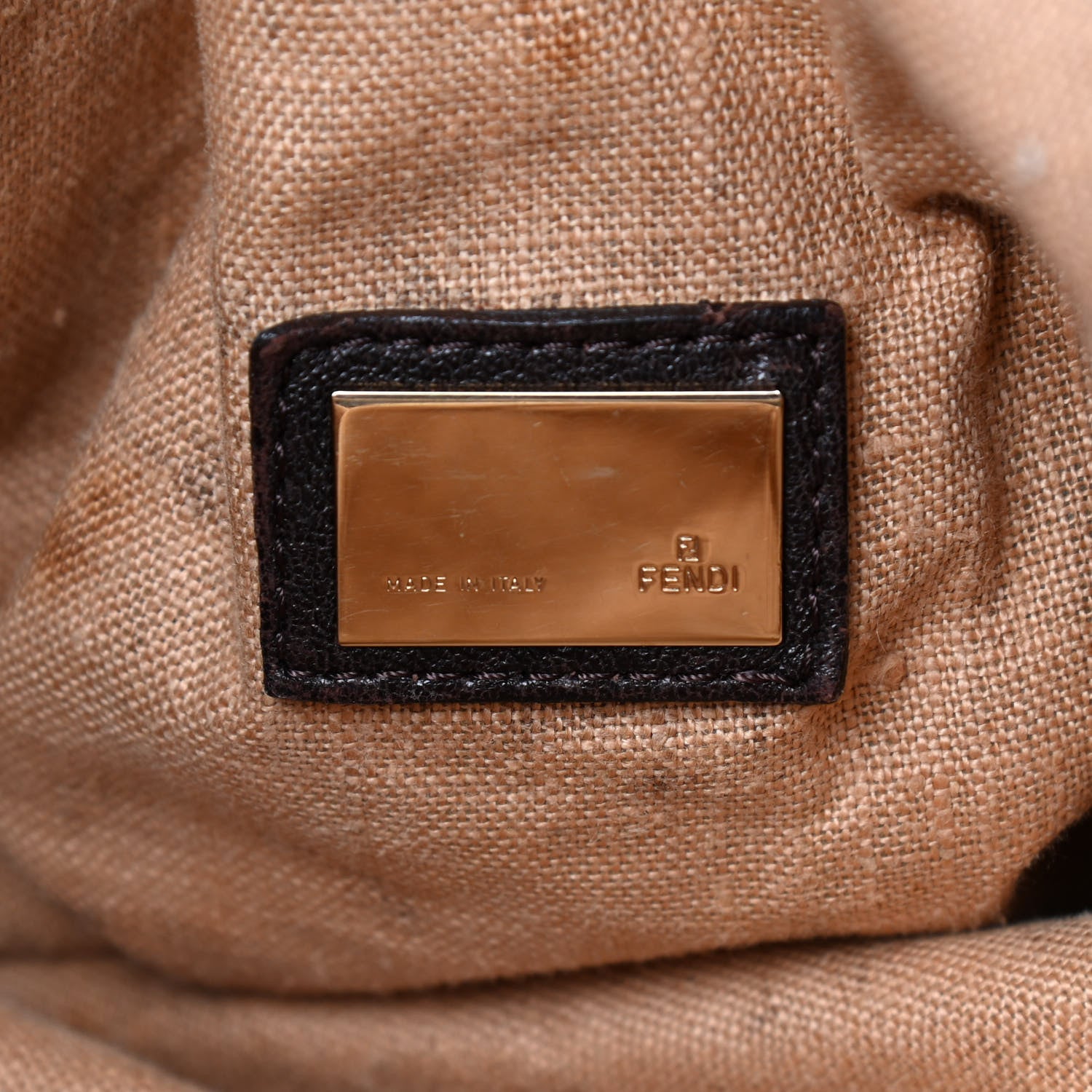 Fendi Zucca Nappa Nuvolata Vitello Tortuga Spy Tobacco Moro 6 of 12
