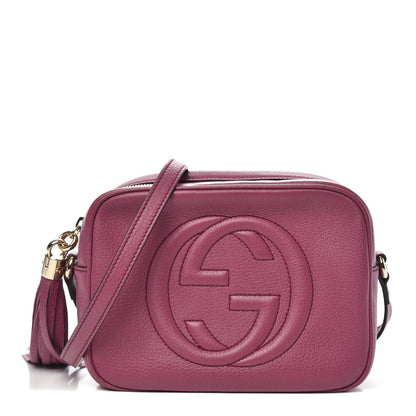 Gucci Pebbled Calfskin Small Soho Disco Bag Peonia Flower 1 of 11