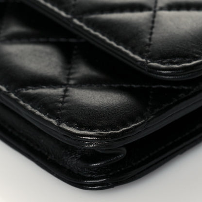 Chanel Calfskin Quilted Maxi Pearls Clutch With Chain Black 11 of 14