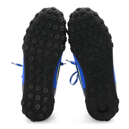 Chanel Calfskin Mesh Lycra Womens Logo Sneakers 38 Royal Blue 6 of 10