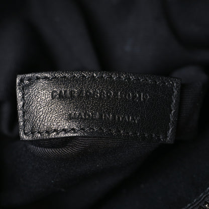 Saint Laurent Crinkled Calfskin Matelasse Monogram Medium Niki Chain Satchel Dark Green 7 of 9