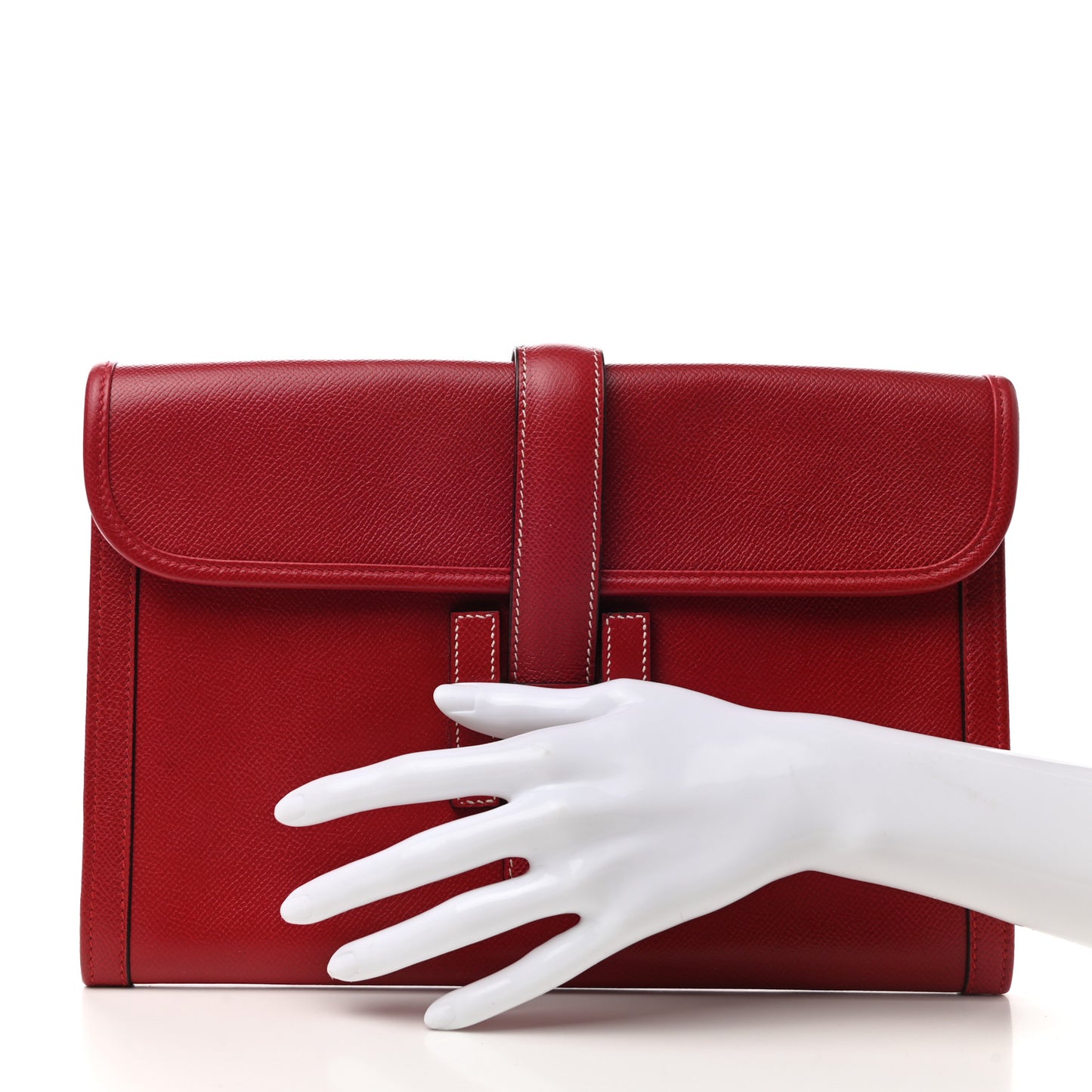 Courchevel Jige PM Clutch Rouge Vif