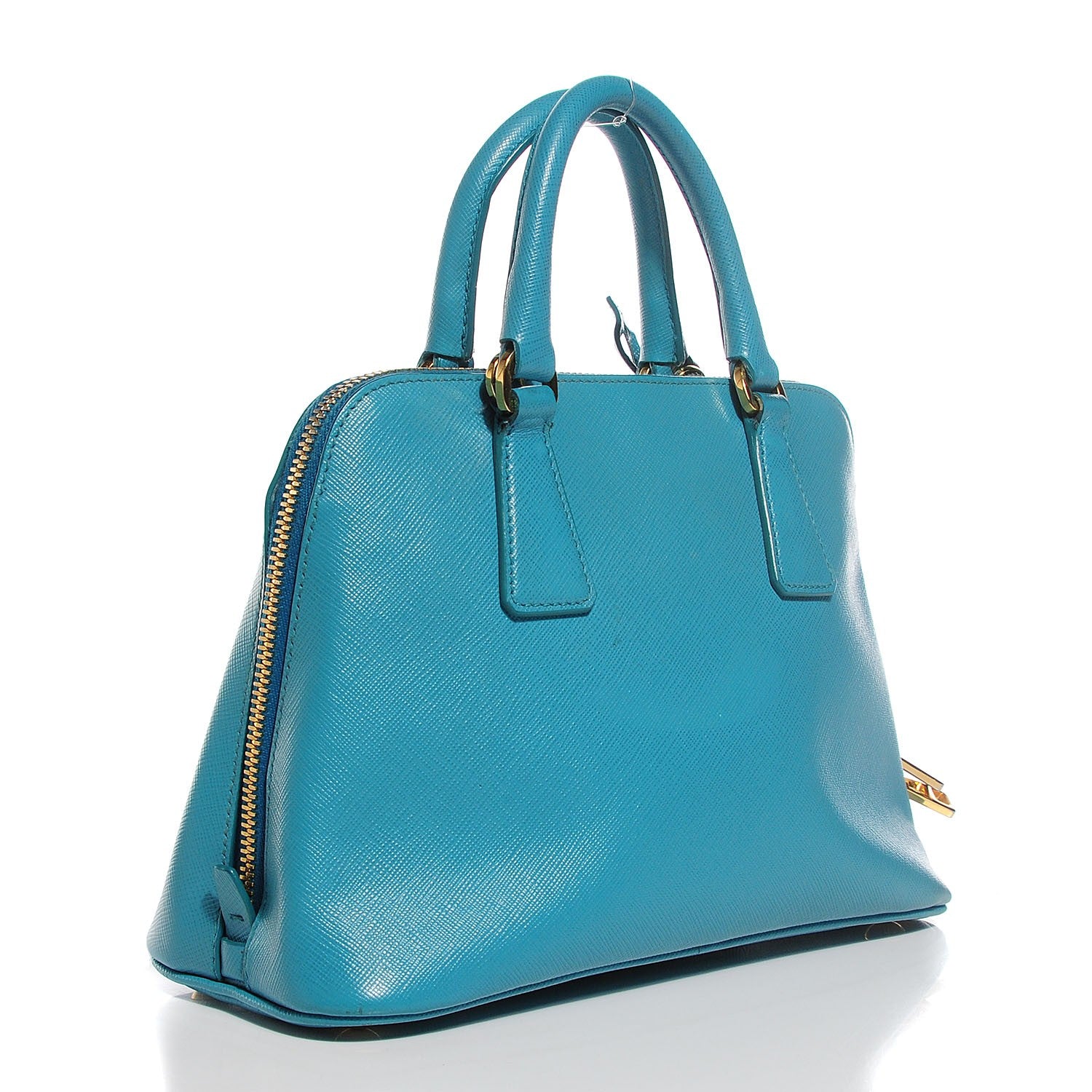 Prada Saffiano Lux Mini Promenade Tote Turchese 3 of 9