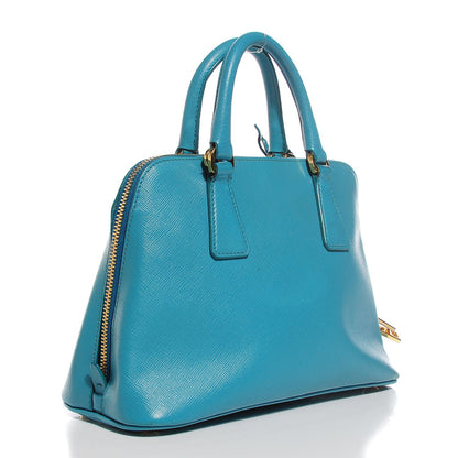 Prada Saffiano Lux Mini Promenade Tote Turchese 3 of 9