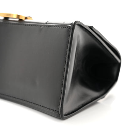 Balenciaga Shiny Box Calfskin Small Hourglass Top Handle Bag Black 9 of 11