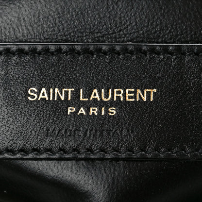Saint Laurent Suede Calfskin Y Quilted Monogram Small Loulou Chain Satchel Vert Opaline 7 of 13