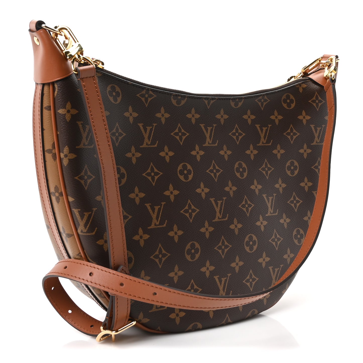 Reverse Monogram Loop Hobo