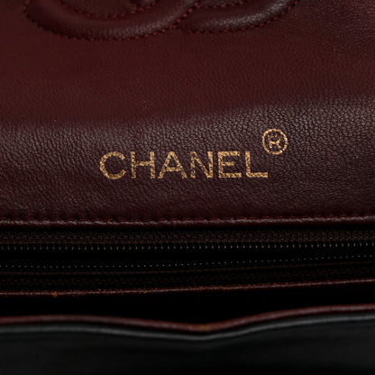 Chanel Lambskin Quilted Medium Double Flap Navy 6 of 13