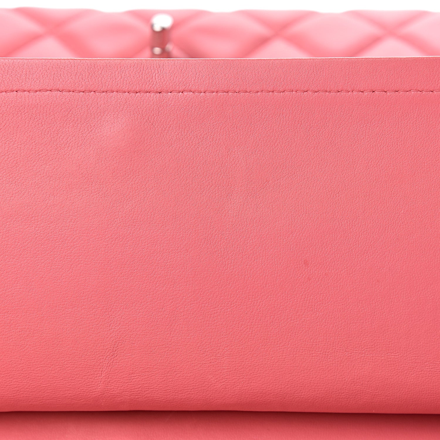 Chanel Lambskin Quilted Jumbo Double Flap Pink 9 of 12