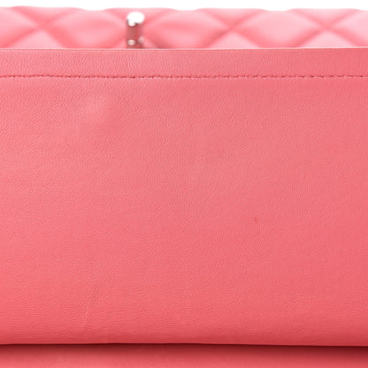 Chanel Lambskin Quilted Jumbo Double Flap Pink 9 of 12