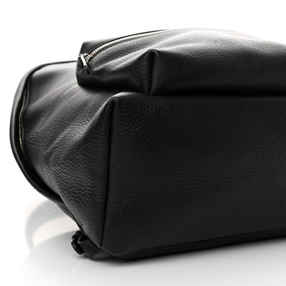 Balenciaga Calfskin Logo Small Everyday Backpack Black White 9 of 14