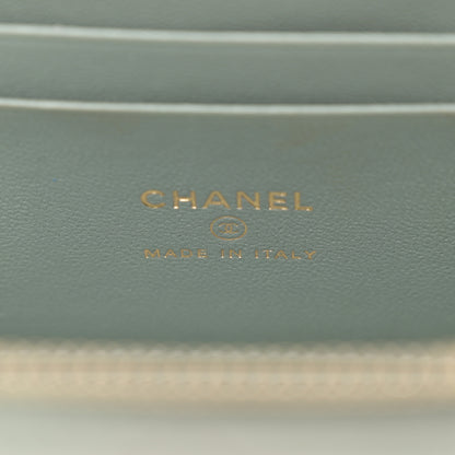 Chanel Metallic Lambskin Quilted Small CC Dynasty Vanity Case With Chain Grey 6 of 18