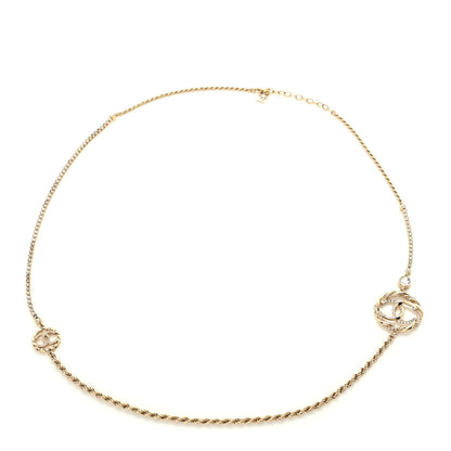 Chanel Metal Crystal CC Chain Belt Gold 1 of 4