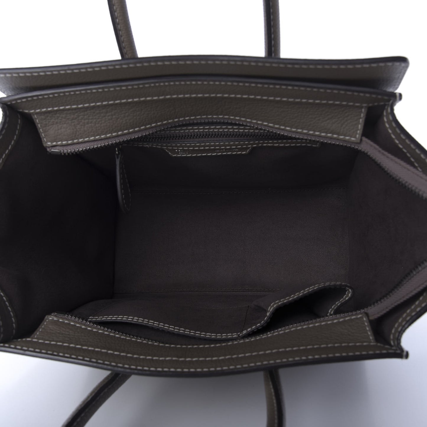 Drummed Calfskin Micro Luggage Souris