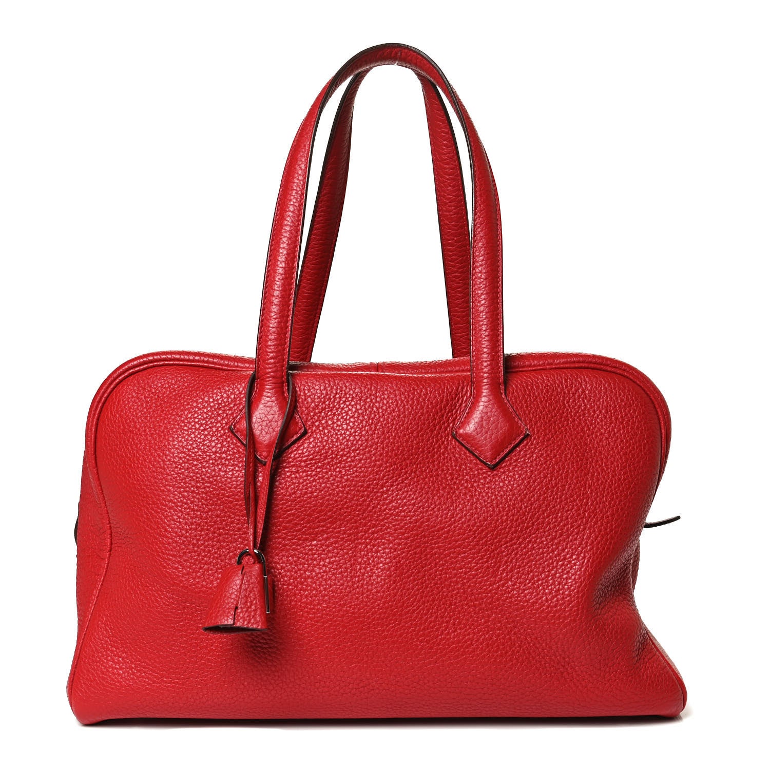 Hermes Taurillon Clemence Victoria II 35 Rouge Garance 1 of 13