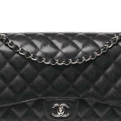 Chanel Caviar Quilted Jumbo Double Flap Black 8 of 11