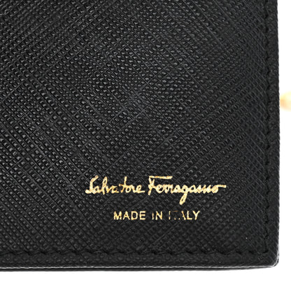 Salvatore Ferragamo Calfskin Vara Wallet On Chain Black 6 of 11