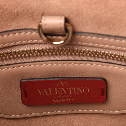 Valentino Garavani Calfskin Rockstud Demilune Double Handle Satchel Skin Sorbet 6 of 12