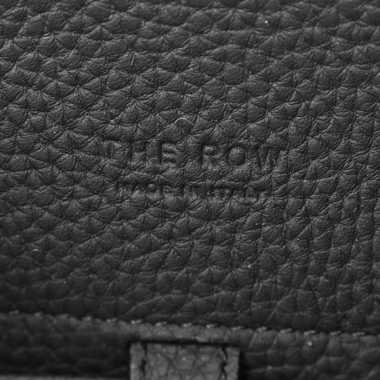 Grained Calfskin Soft Margaux 10 Bag Black