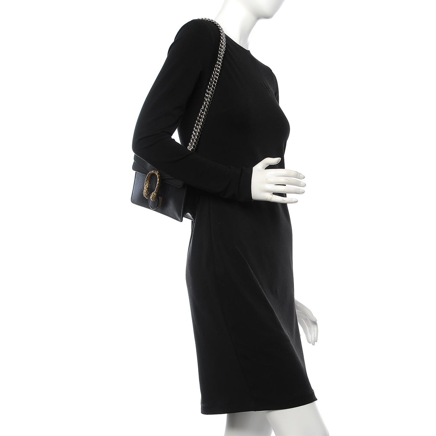 Calfskin Web Mini Dionysus Shoulder Bag Black