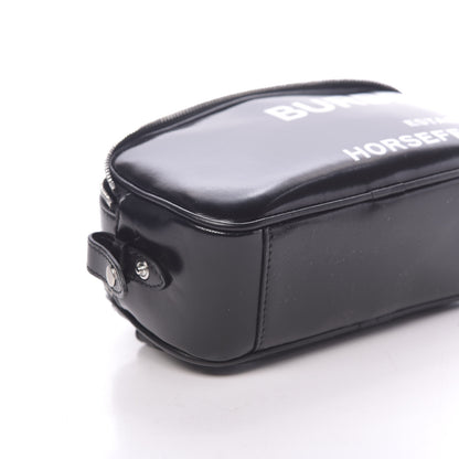 Burberry Coated Canvas Horseferry Print Micro Camera Bag Black 7 of 9
