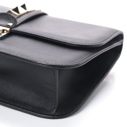 Valentino Garavani Vitello Medium Glam Lock Rockstud Flap Black 7 of 7