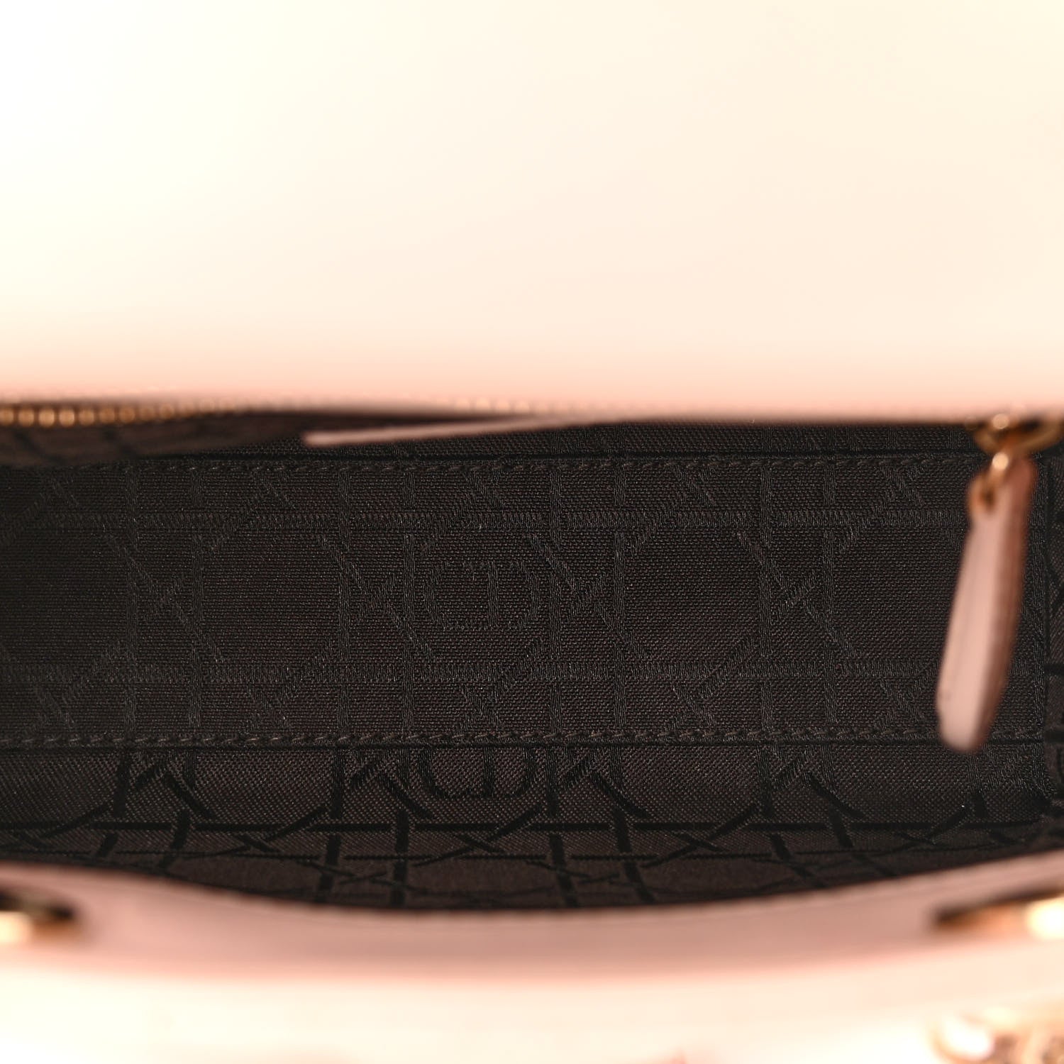 Christian Dior Lambskin Cannage Mini Lady Dior Rose Poudre 5 of 11