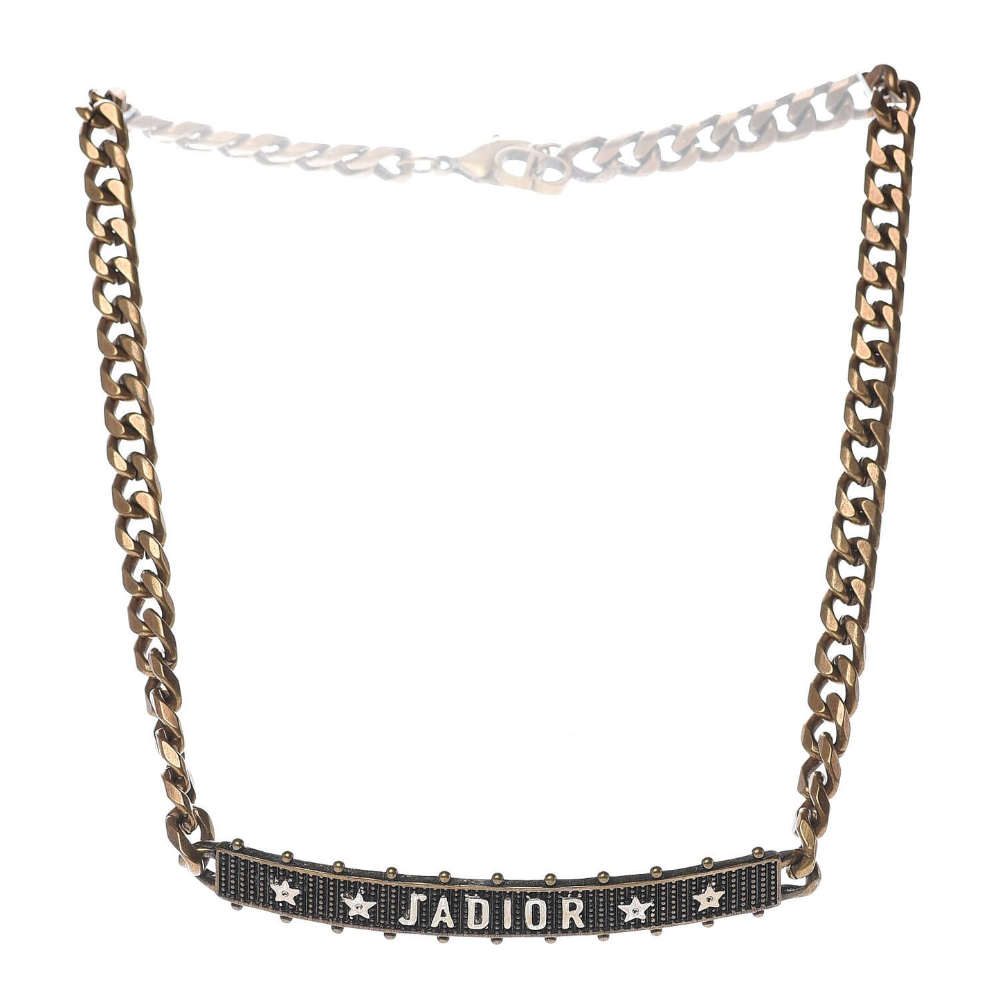 Metal J'Adior Choker Necklace Aged Gold