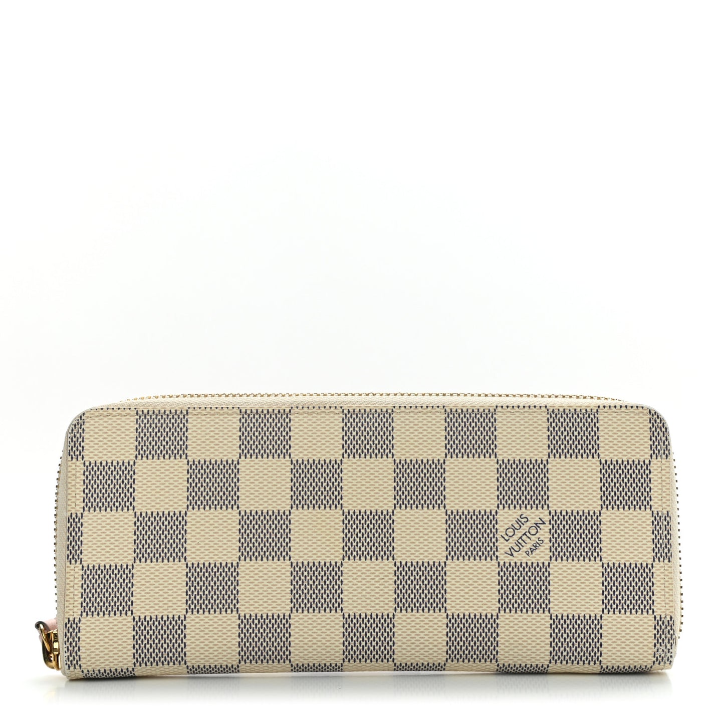 Damier Azur Clemence Wallet Rose Ballerine