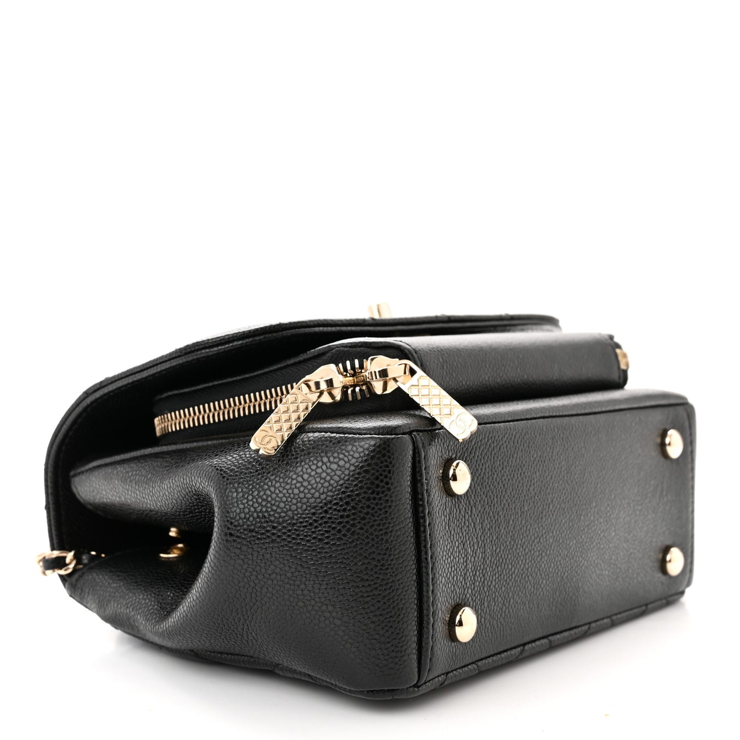 Caviar Quilted Small Business Affinity Flap Black
