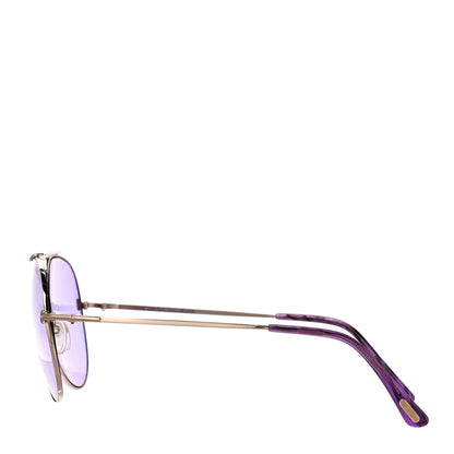 Tom Ford Indiana Aviator Sunglasses TF497 Blue 2 of 7
