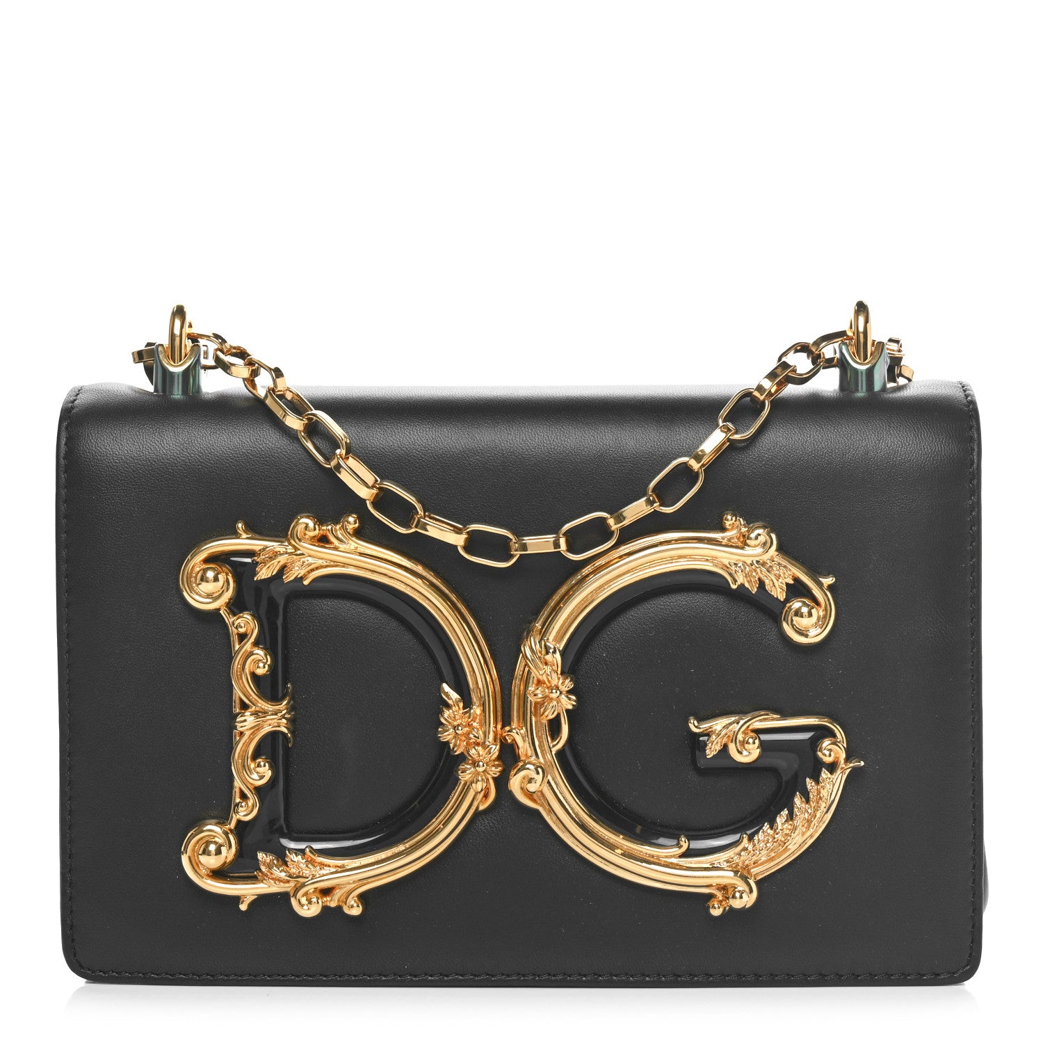 Dolce & Gabbana Nappa DG Girls Shoulder Bag Black 1 of 9
