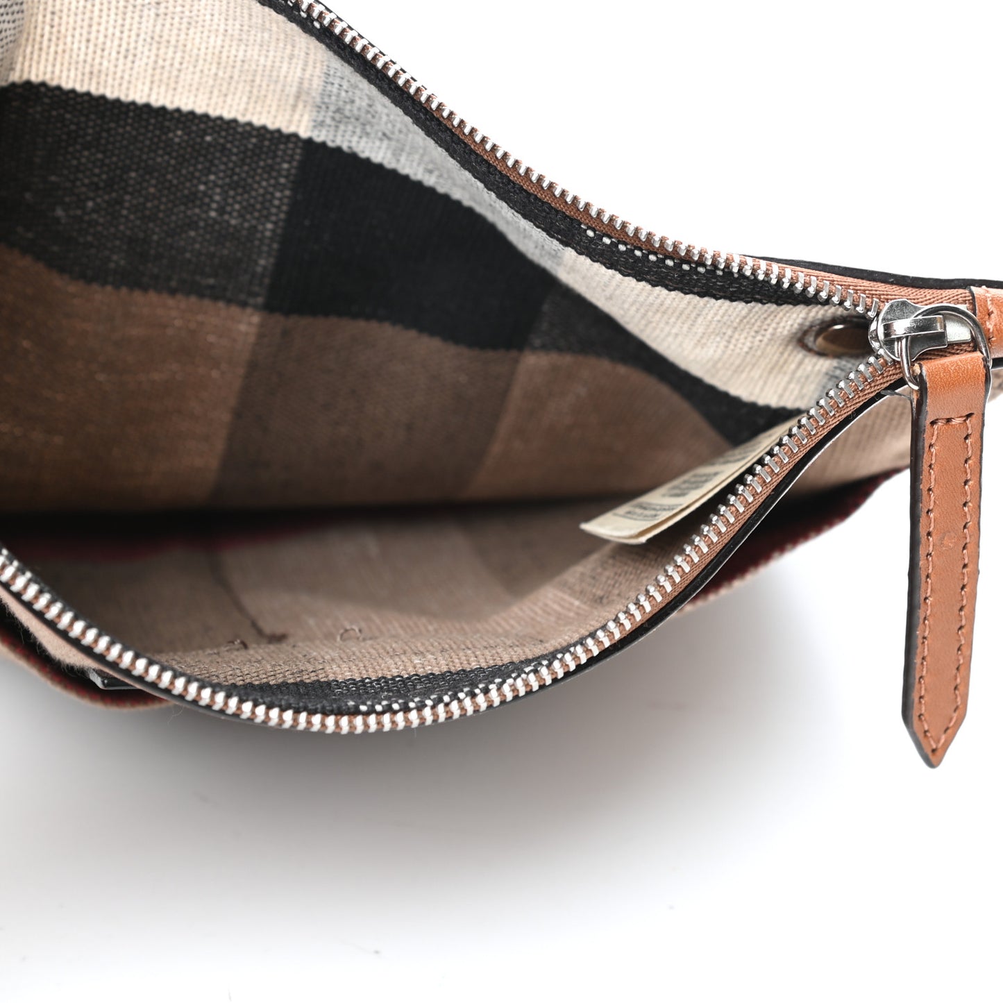 Canvas Mega Check Calfskin Chevron Medium Hobo Multicolor