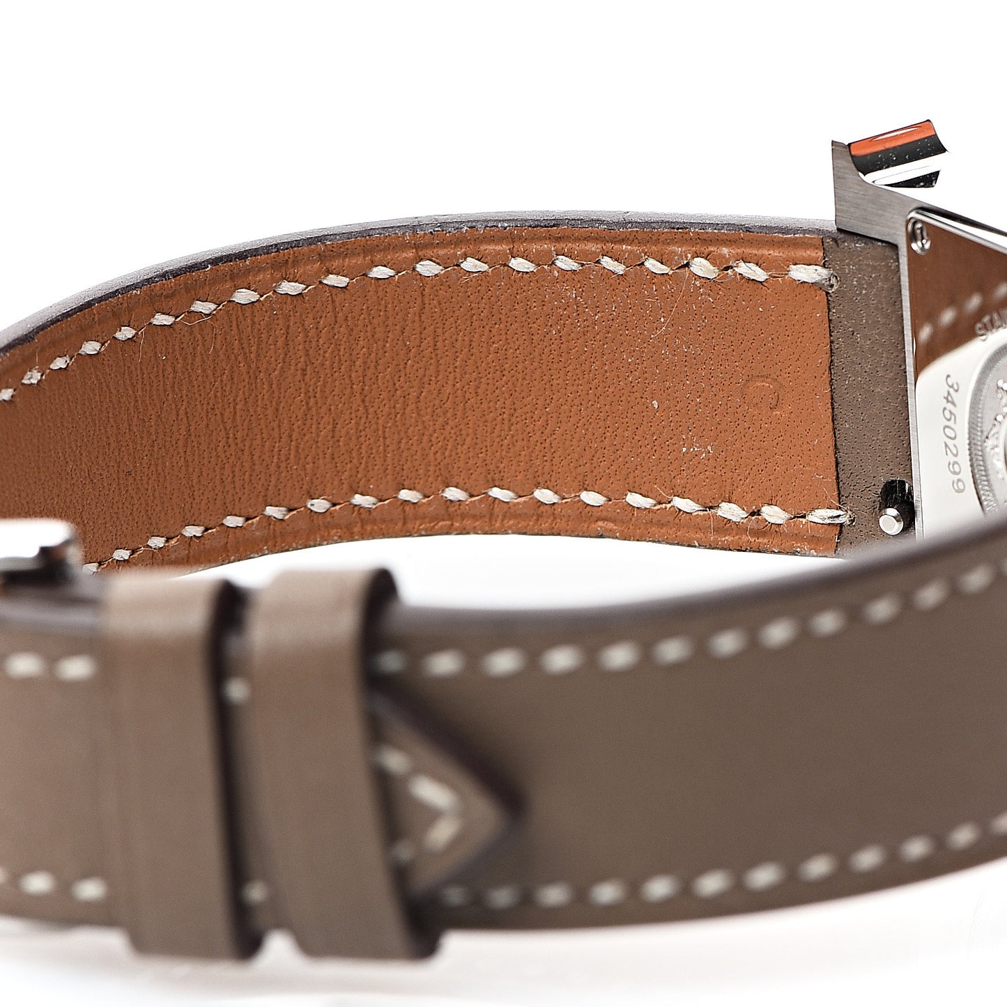 Stainless Steel Swift 21mm Heure H Hour Quartz Watch Etoupe