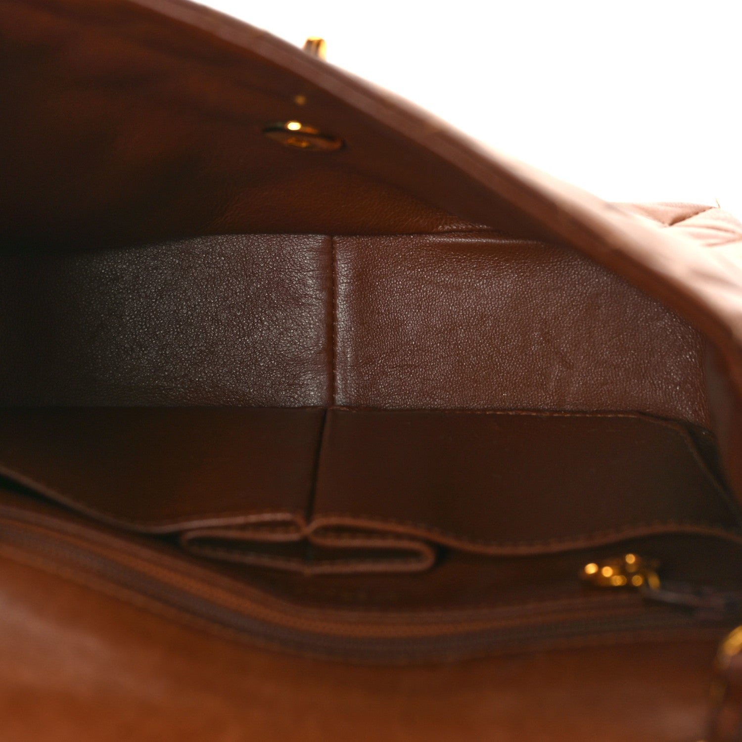 Chanel Lambskin Quilted Small Single Flap Brown 5 of 10