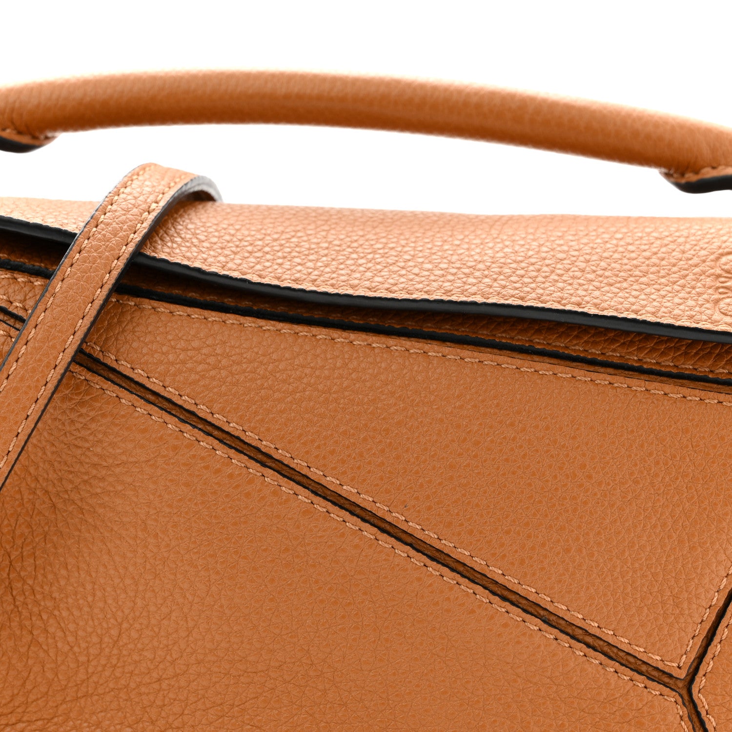 Loewe Grained Calfskin Mini Puzzle Bag Tan 8 of 10
