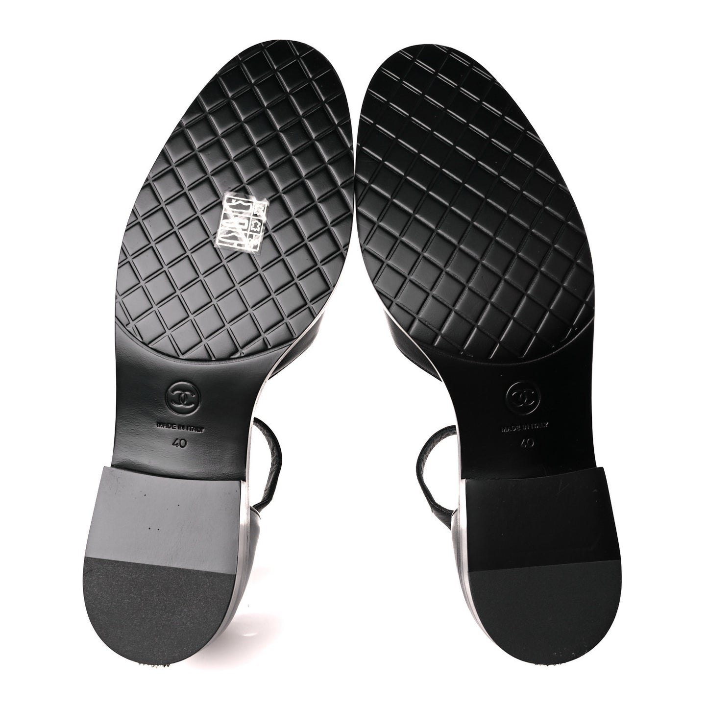Shiny Goatskin Mary Jane Flats 40 Black