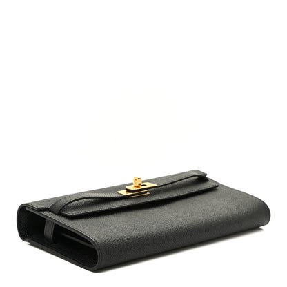 Hermes Epsom Kelly Wallet To Go Black 4 of 14