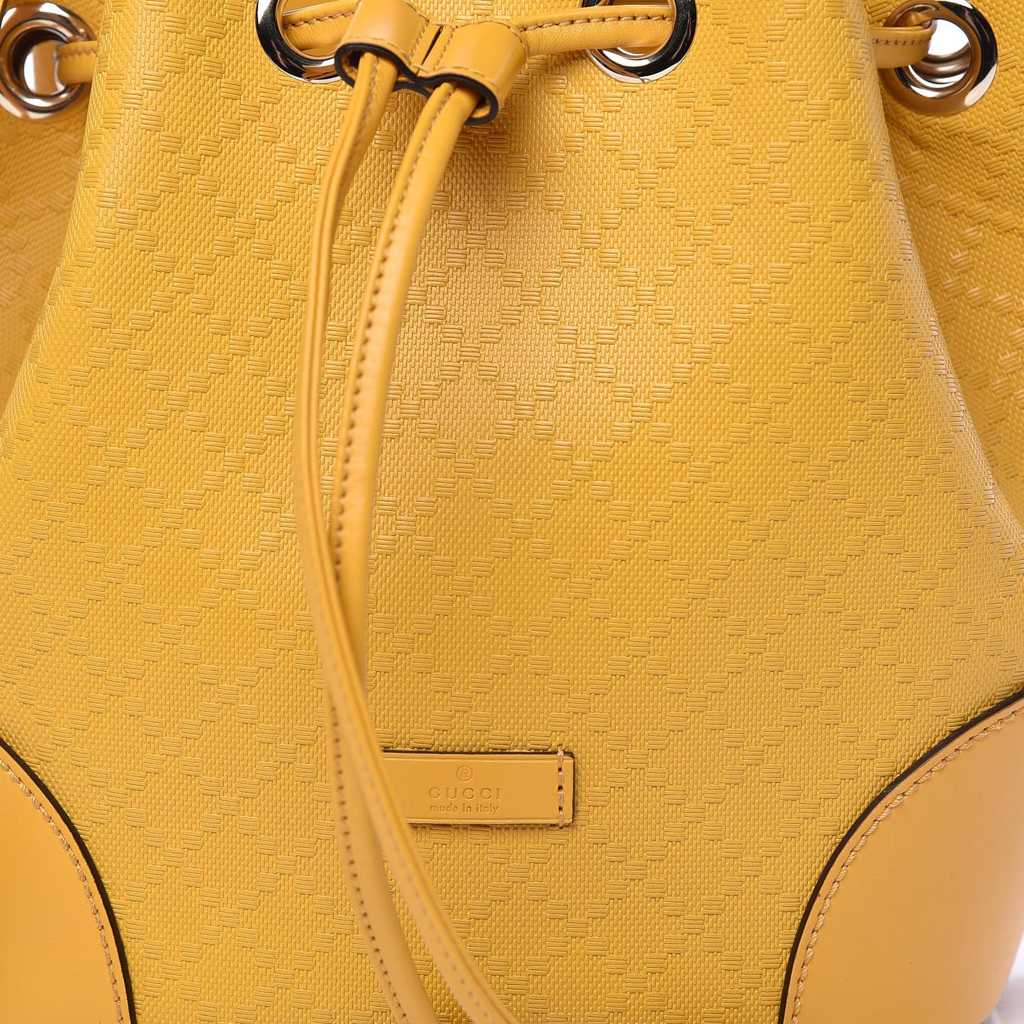 Hilary Lux Bright Diamante Small Bucket Bag Bumblebee