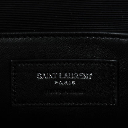 Saint Laurent Floral Print Canvas Matelasse Medium Monogram Satchel Beige Blue Red 7 of 8