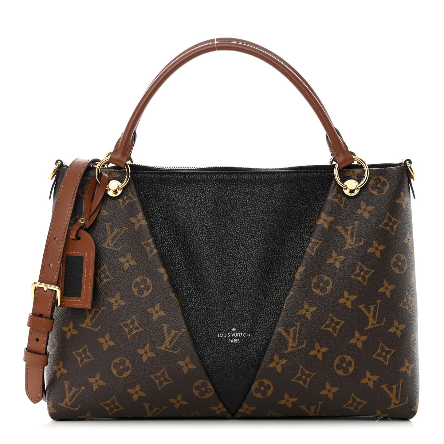 Monogram V Tote MM Black