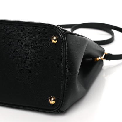 Prada Saffiano Medium Galleria Double Zip Tote Black 10 of 13