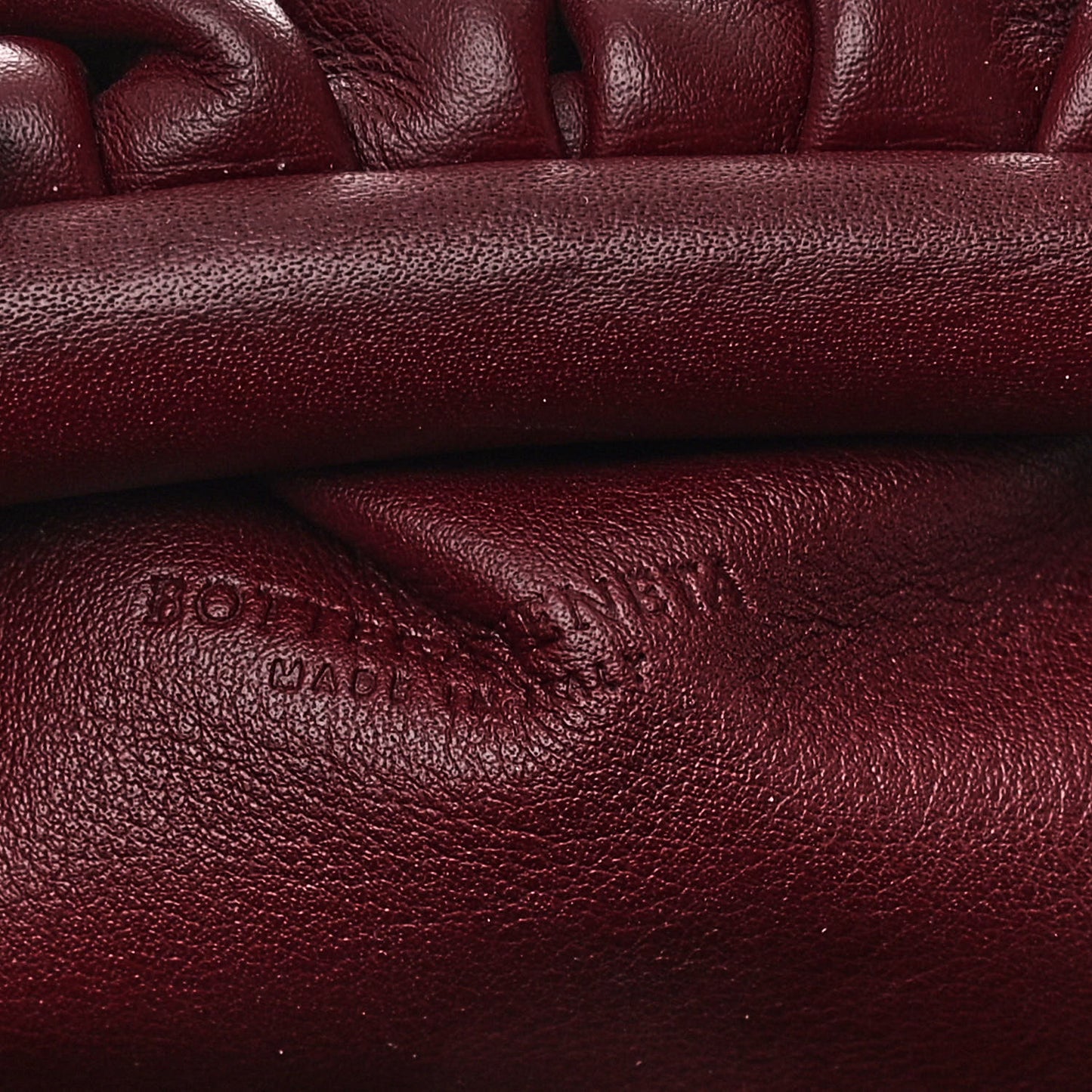 Butter Calfskin The Mini Pouch Bordeaux