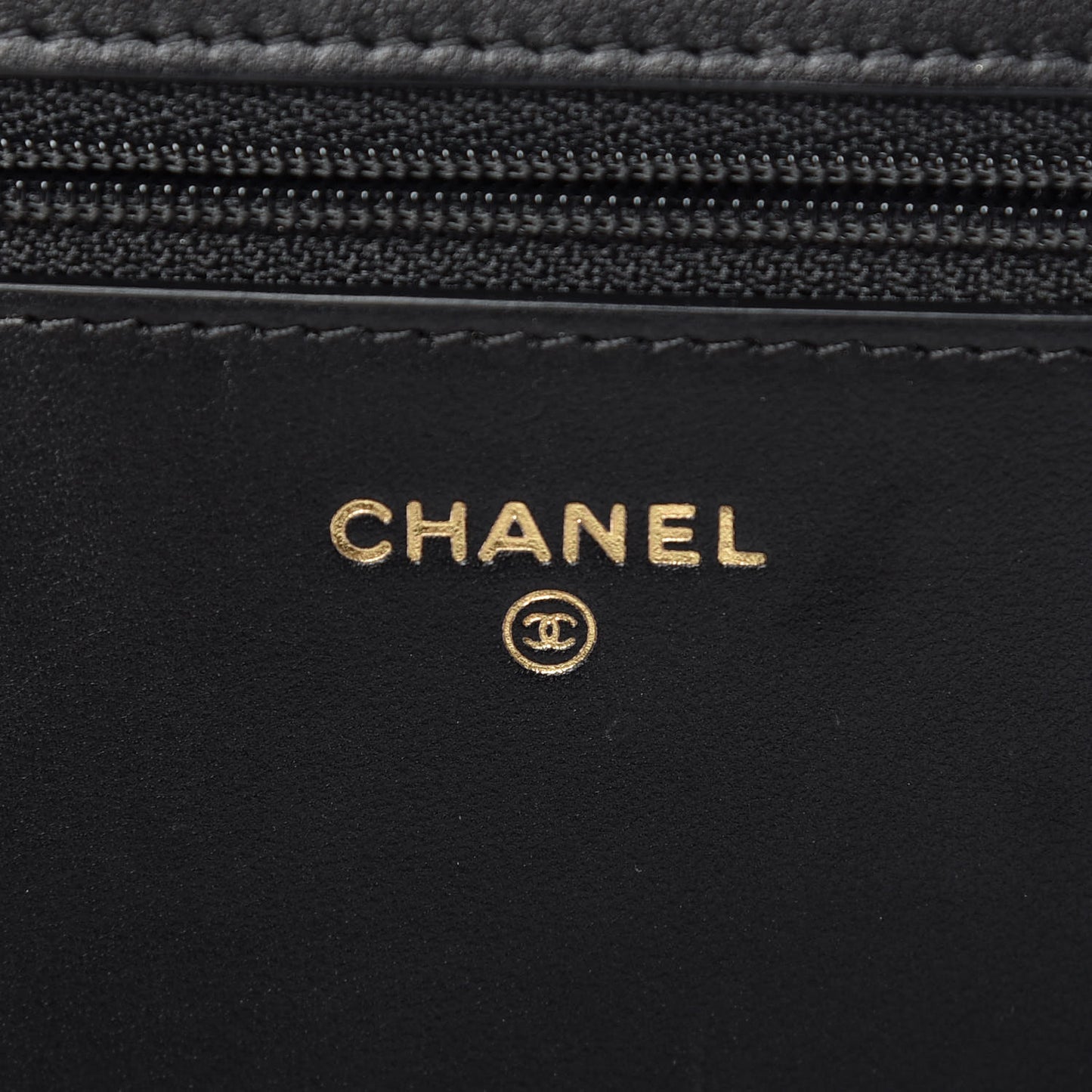 Caviar Quilted Boy Wallet On Chain WOC Black
