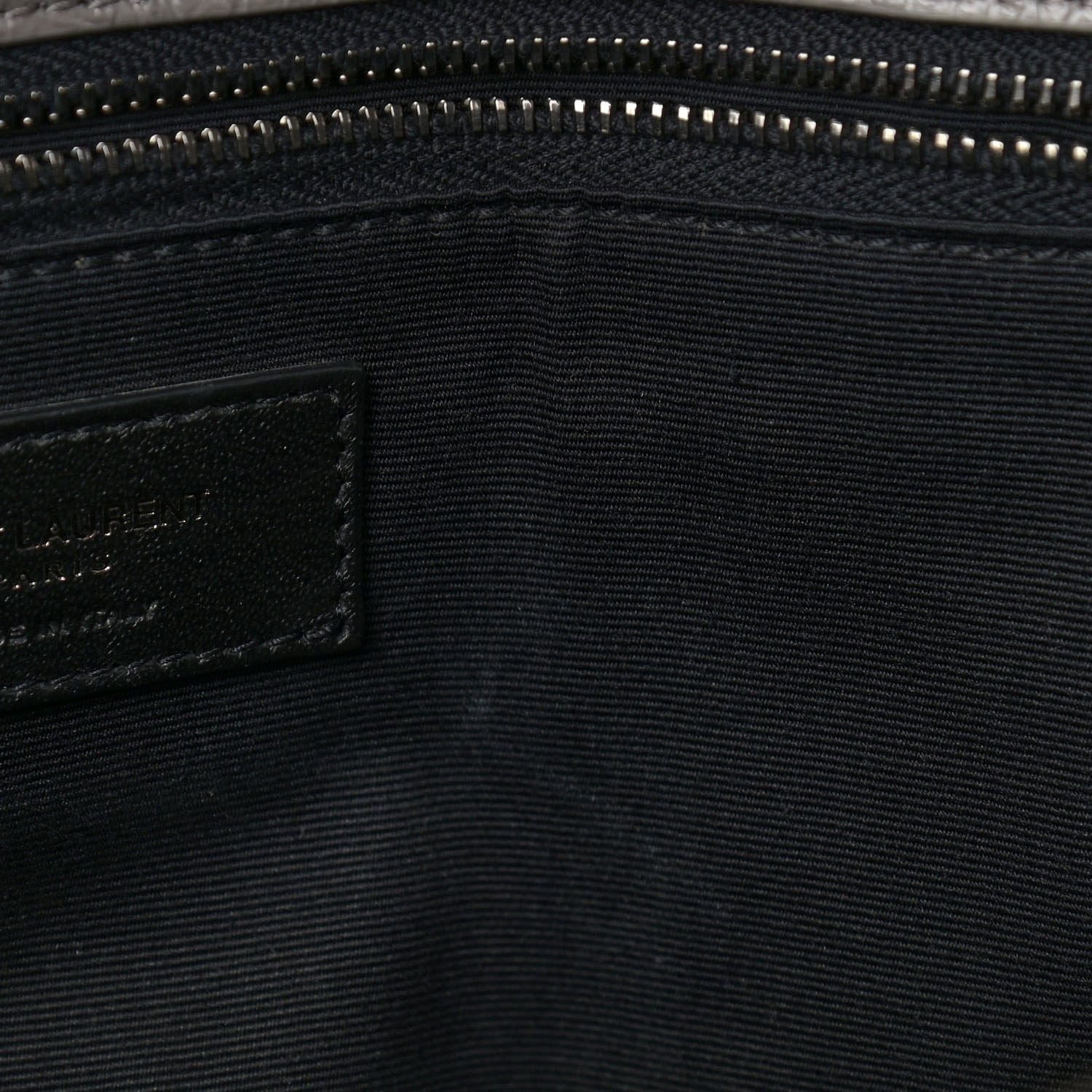 Saint Laurent Crinkled Calfskin Matelasse Monogram Large Niki Chain Satchel Fog 14 of 14