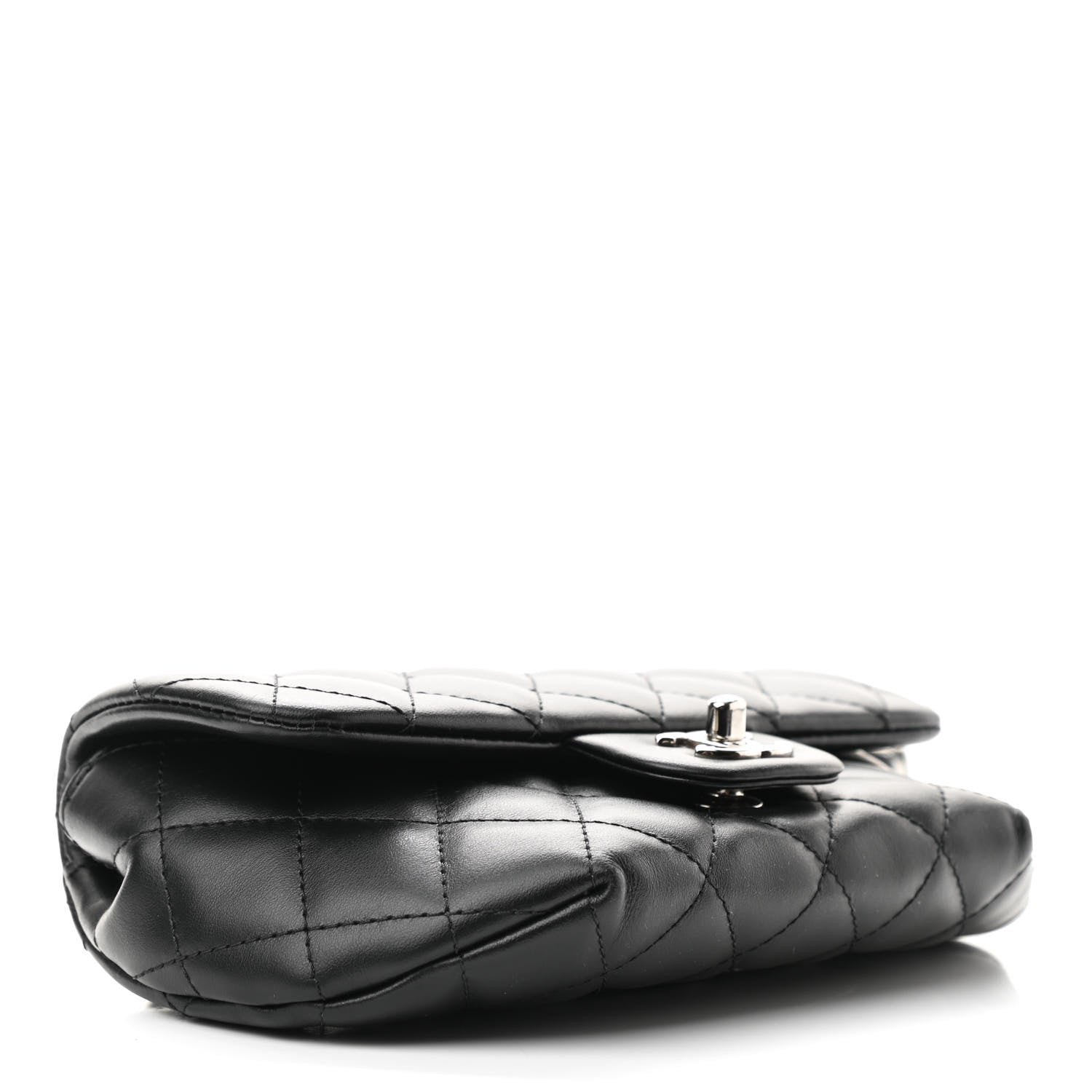 Chanel Calfskin Quilted CC Uniform Flap Belt Bag Black 4 of 10