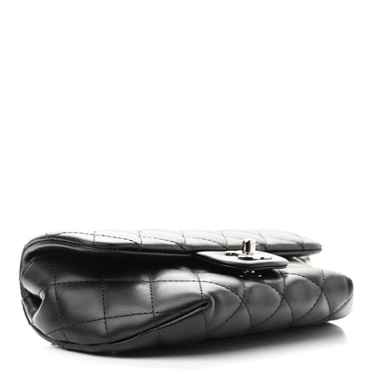 Chanel Calfskin Quilted CC Uniform Flap Belt Bag Black 4 of 10