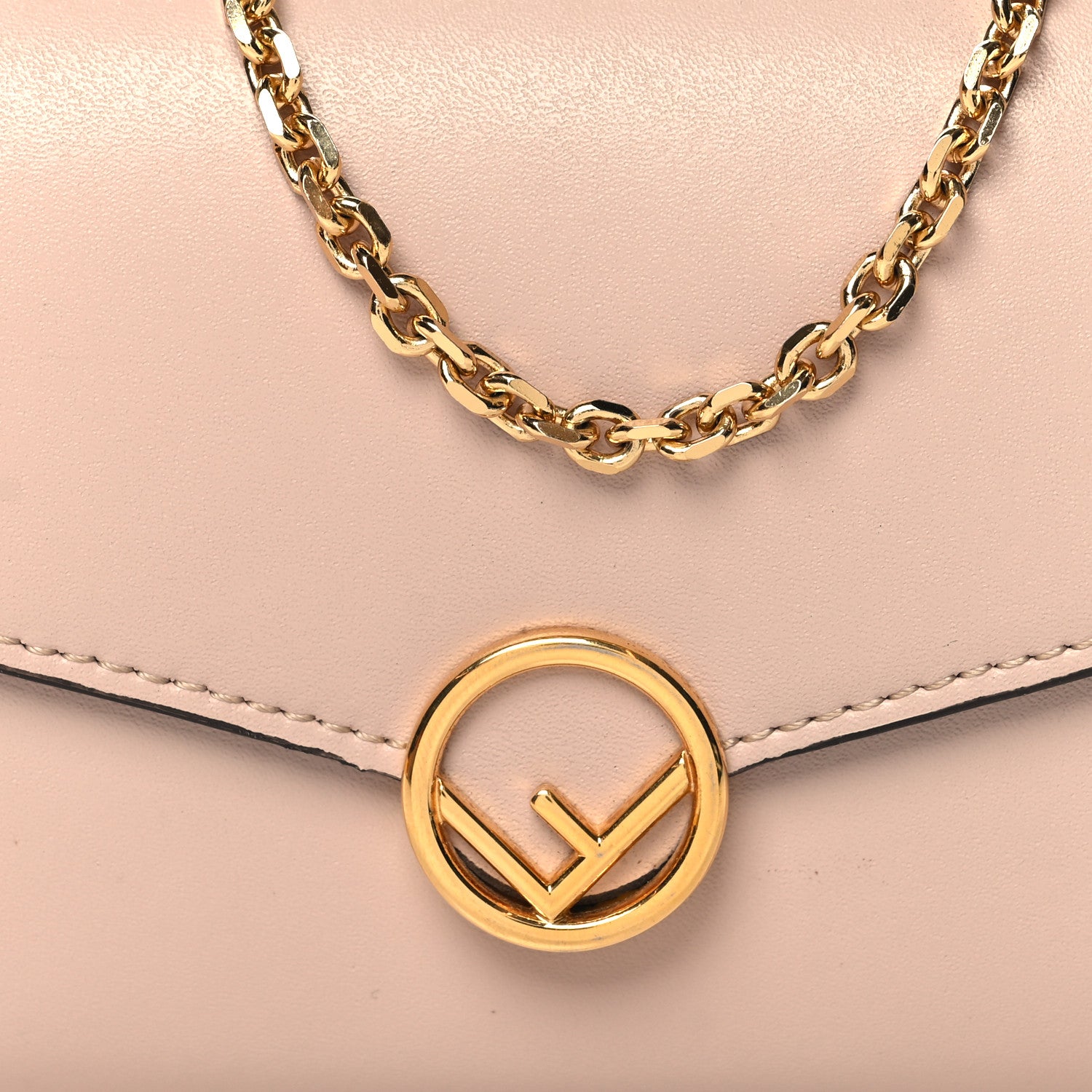 Fendi Vitello Cruise F is Fendi Continental Envelope Wallet on Chain Light Rose 8 of 11