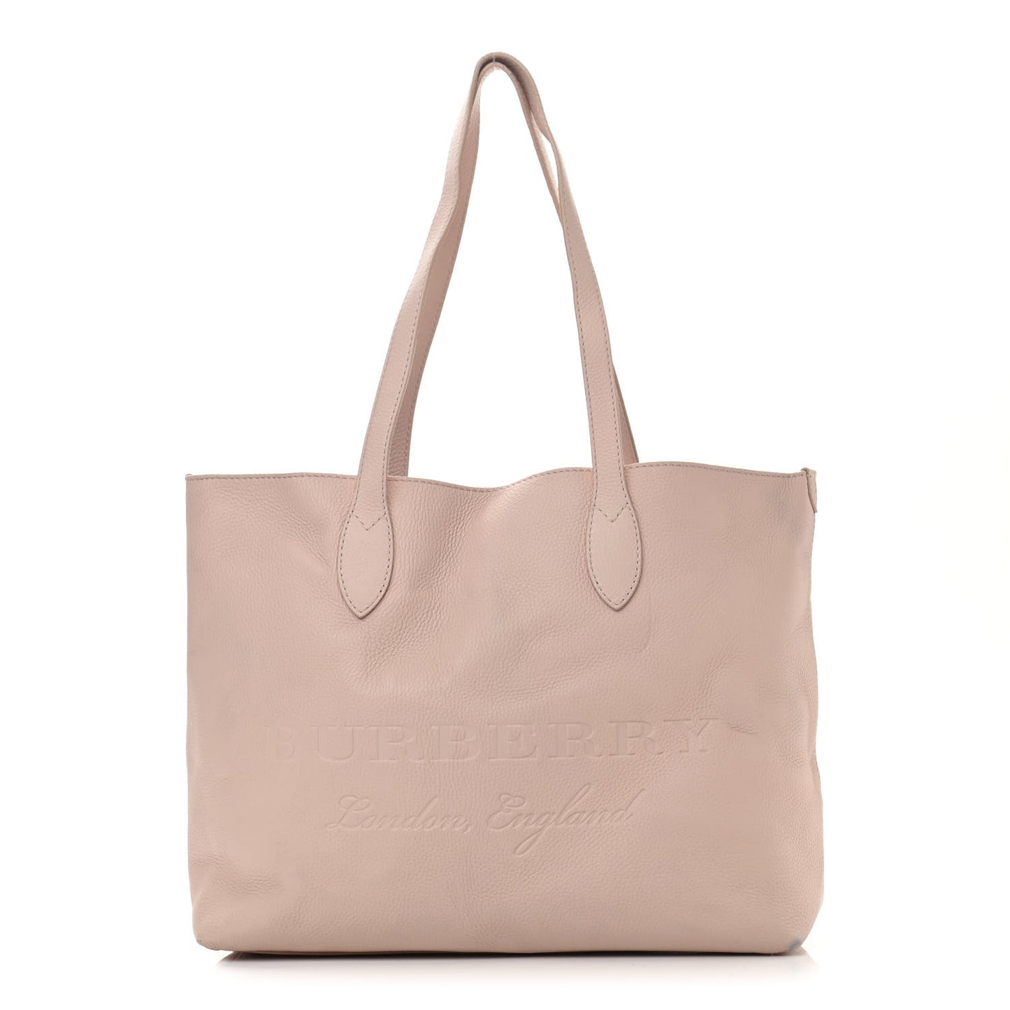 Grainy Calfskin Remington Tote Pale Ash Rose